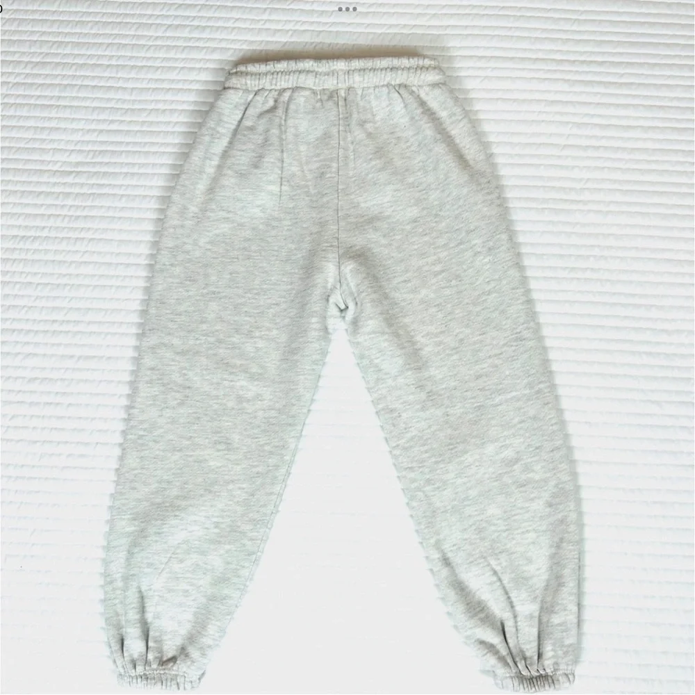 Zara Kids Gray Sweatsuit Fleece Sweatshirt Jogger Set Size 5-6 Matching Outfit